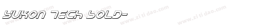 Yukon Tech Bold字体转换